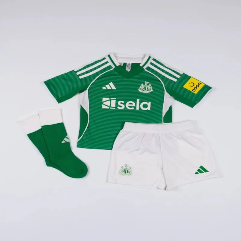 Newcastle United 2025/26 Away Kids Kit - Green