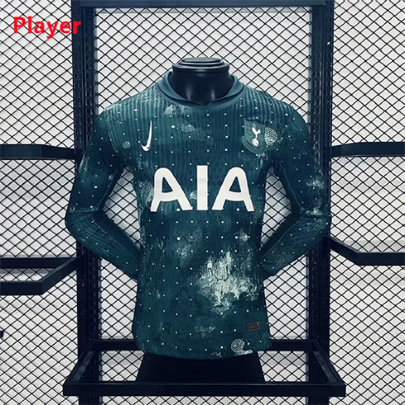Tottenham Hotspur 2024/25 Third Long - Sleeved Jersey - Player Edition - Enamel Green