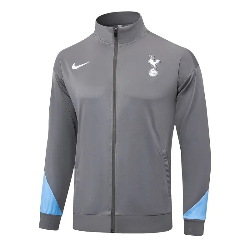 Vêtement de sport à capuche + Pantalons de Tottenham Hotspur 2024/25 - Gris clair