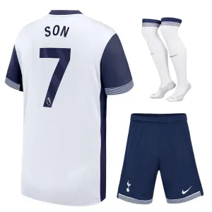 Set di maglia home per bambini di Tottenham Hotspur 2024/25 di Son - Bianco
