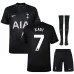 Tottenham Hotspur XAVI 2025/26 Camiseta de visita Niño con Pantalones - Negra