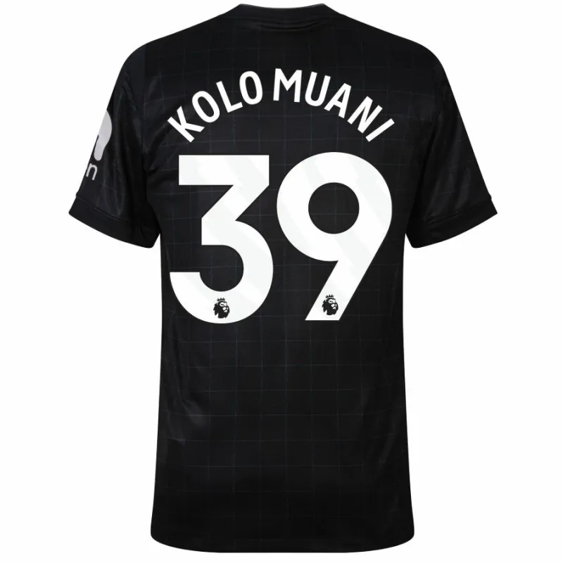 Tottenham Hotspur KOLO MUANI 2025/26 Away Kids' Kit Jersey - Black