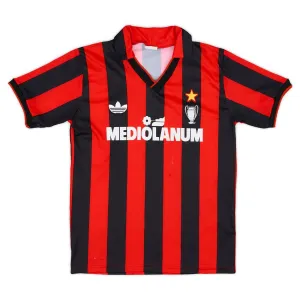 AC Milan 1990/91 Maglia casalinga retrò - Rossa/Nera