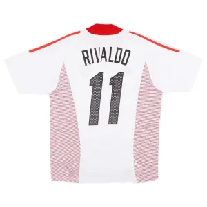 AC Milan RIVALDO 2002/03 Maglia da trasferta retrò - Bianca