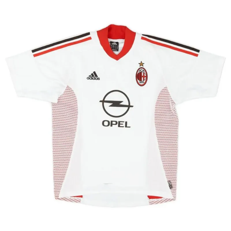 AC Milan NESTA 2002/03 Maglia da trasferta retrò - Bianca