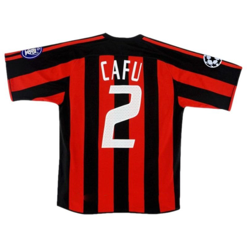 AC Mailand CAFU 2003/04 Retro-Heimtrikot - Rot/Schwarz
