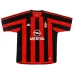 AC Milan RUI COSTA 2003/04 Maillot domicile rétro - Rouge/Noir