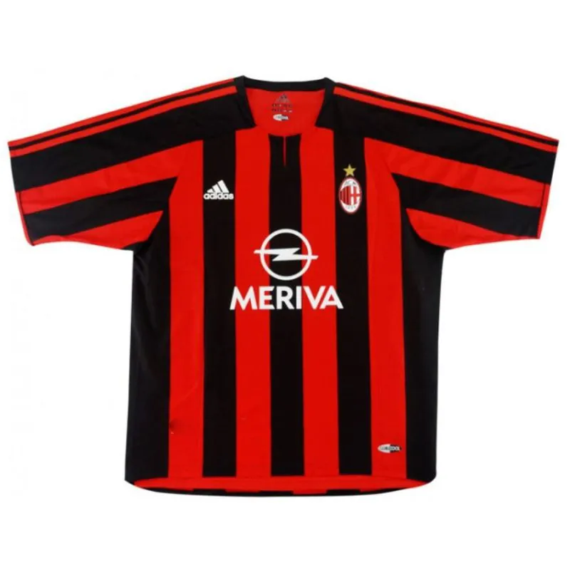 AC Milan RUI COSTA 2003/04 Maillot domicile rétro - Rouge/Noir