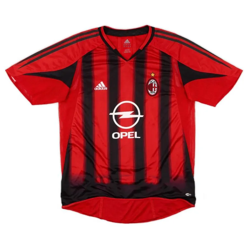 AC Milan 2004/05 Maglia casalinga retrò - Rossa/Nera