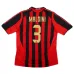 AC Milan MALDINI 2005/06 Maillot domicile rétro - Rouge/Noir