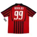 AC Milan RONALDO 2007/08 Retro Home Jersey - Red/Black