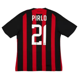 AC Milan PIRLO 2008/09 Maillot domicile rétro - Rouge/Noir