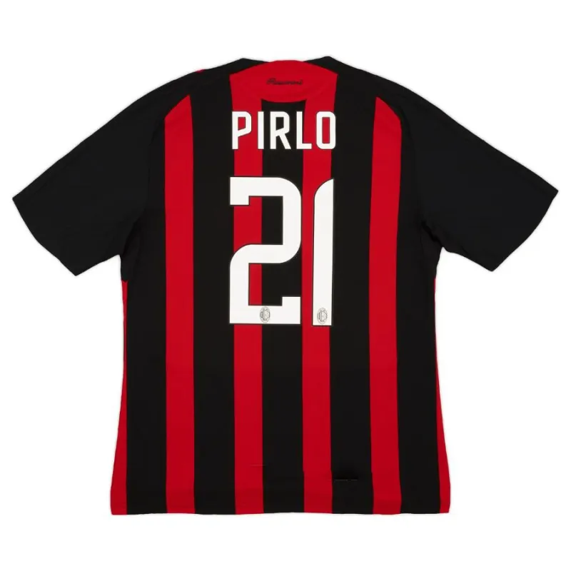AC Mailand PIRLO 2008/09 Retro-Heimtrikot - Rot/Schwarz