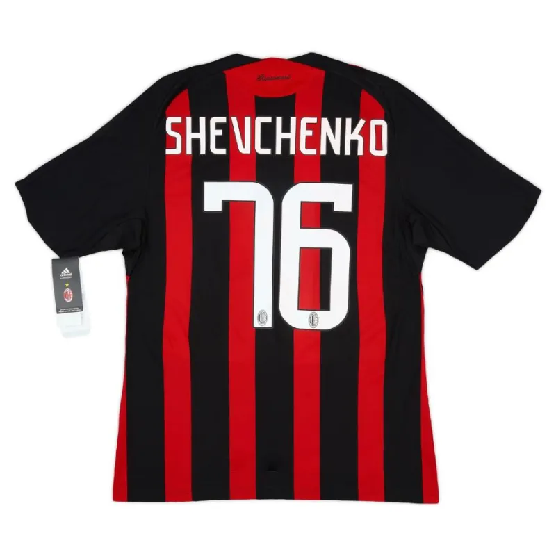 AC Milan SHEVCHENKO 2008/09 Retro Home Jersey - Red/Black
