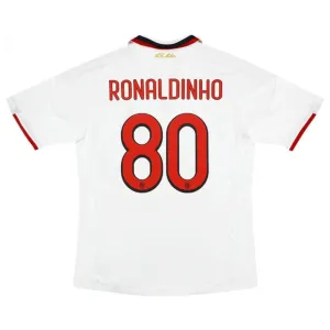 AC Milan RONALDINHO 2008/09 Maillot domicile rétro - Rouge/Noir