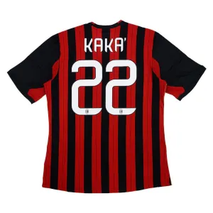 AC Milan KAKA 2013/14 Maillot domicile rétro - Rouge/Noir