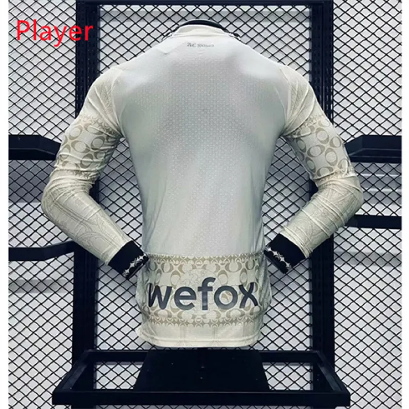 AC Milan Long - Sleeve 2024/25 Jersey - Players - White