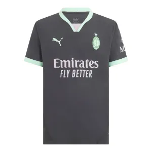Maglia terza 2024/25 del AC Milan - Giocatori - Grigio carbone