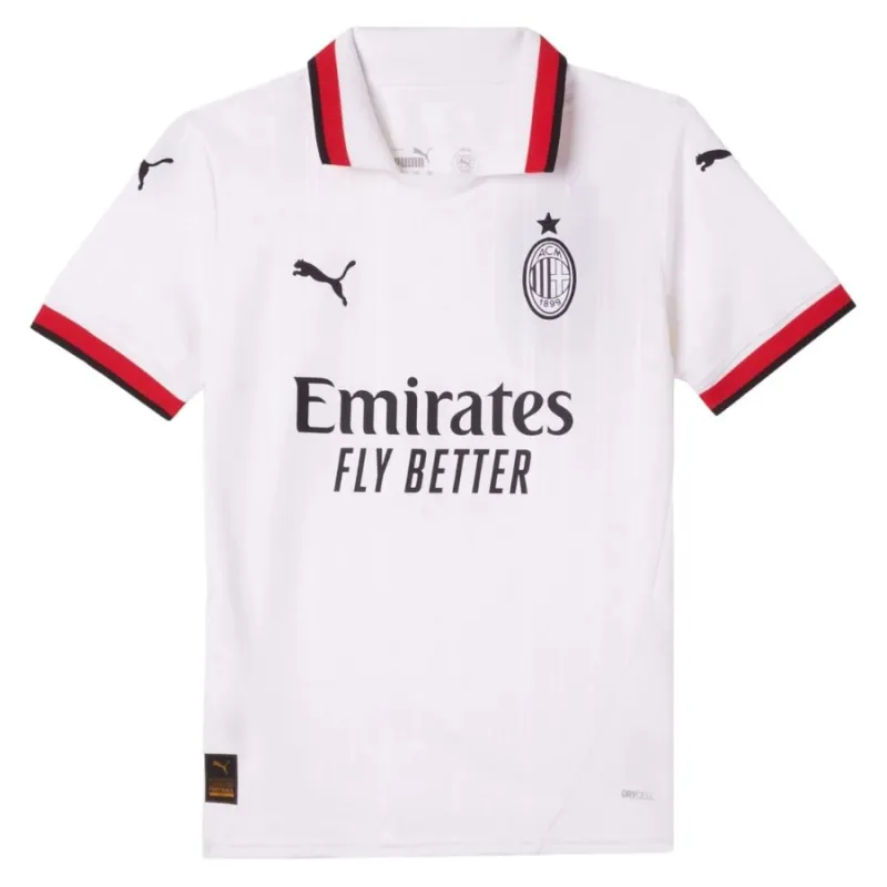 Camiseta de visita del AC Milan 2024/25 para niños - Blanca