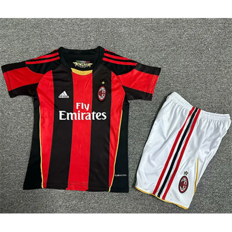 AC Mailand 2010/11 Retro Heim-Kinder-Trikot - Rot