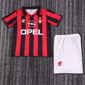 Camiseta local retro infantil AC Milan 1996/97 - Rojo