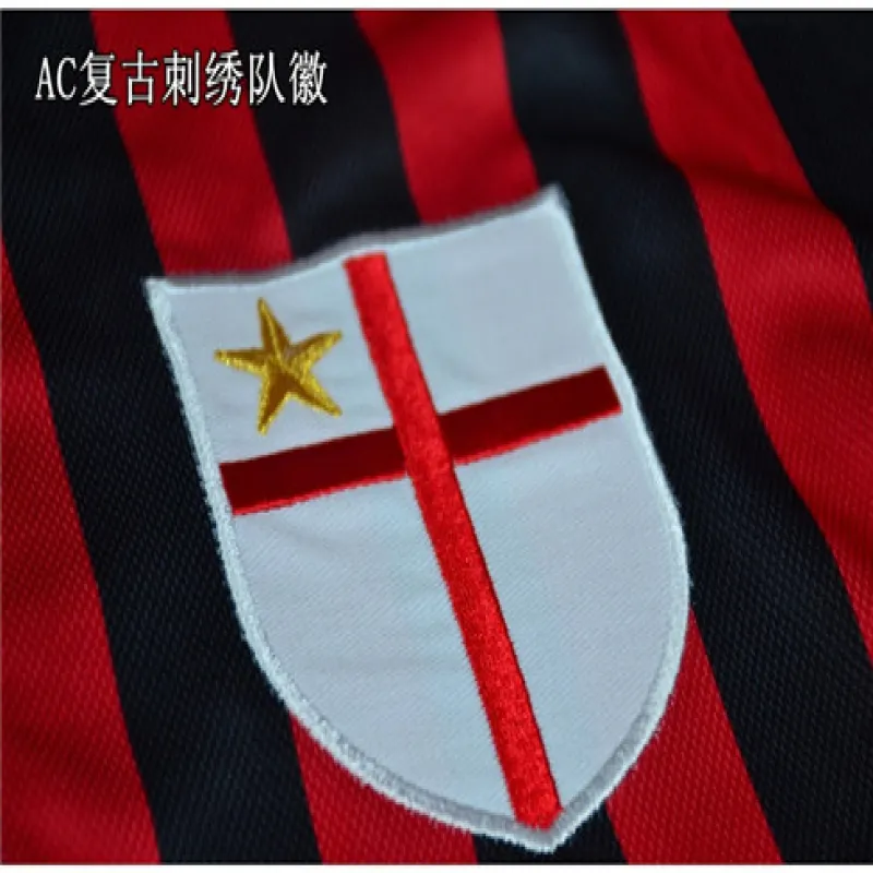 AC Milan 1999/00 Heim - Retro - Trikot zum 100 - Jährigen Jubilee - Rot