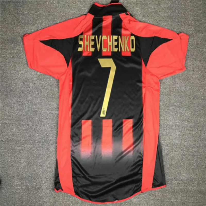 Andrea Shevchenko's AC Milan 2004/05 Home Retro No.7 Jersey - Red