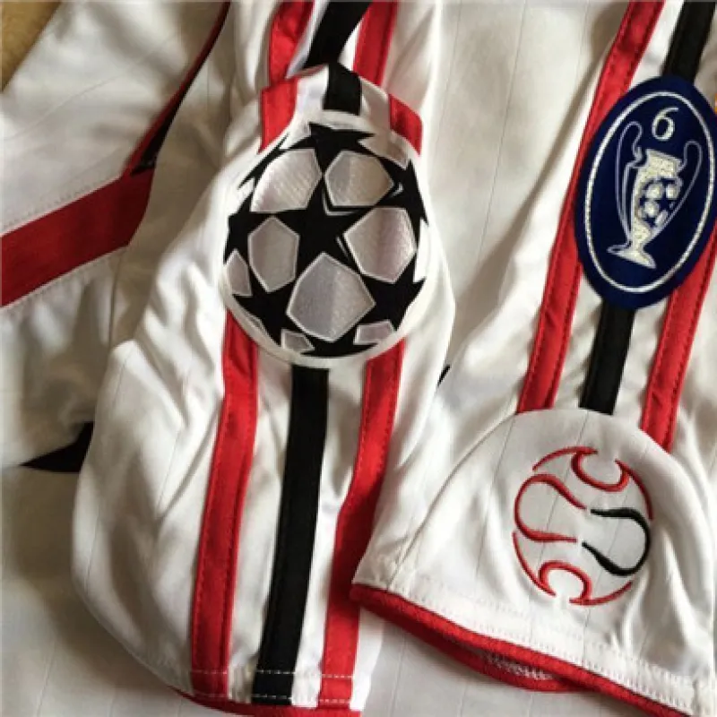AC Milan 2006/07 UEFA Champions League Final Away Retro Jersey - White