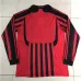 AC Milan 2007/08 Home Long - Sleeve Retro Jersey - Red