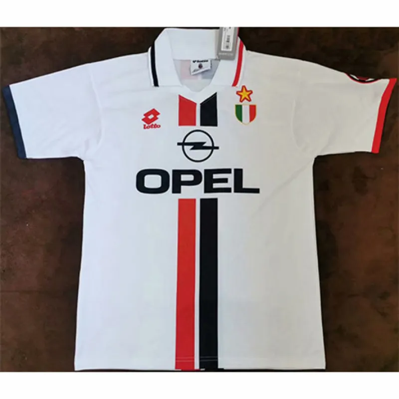 Maglia retro di trasferta dell'AC Milan 1995 - 97 - Bianca