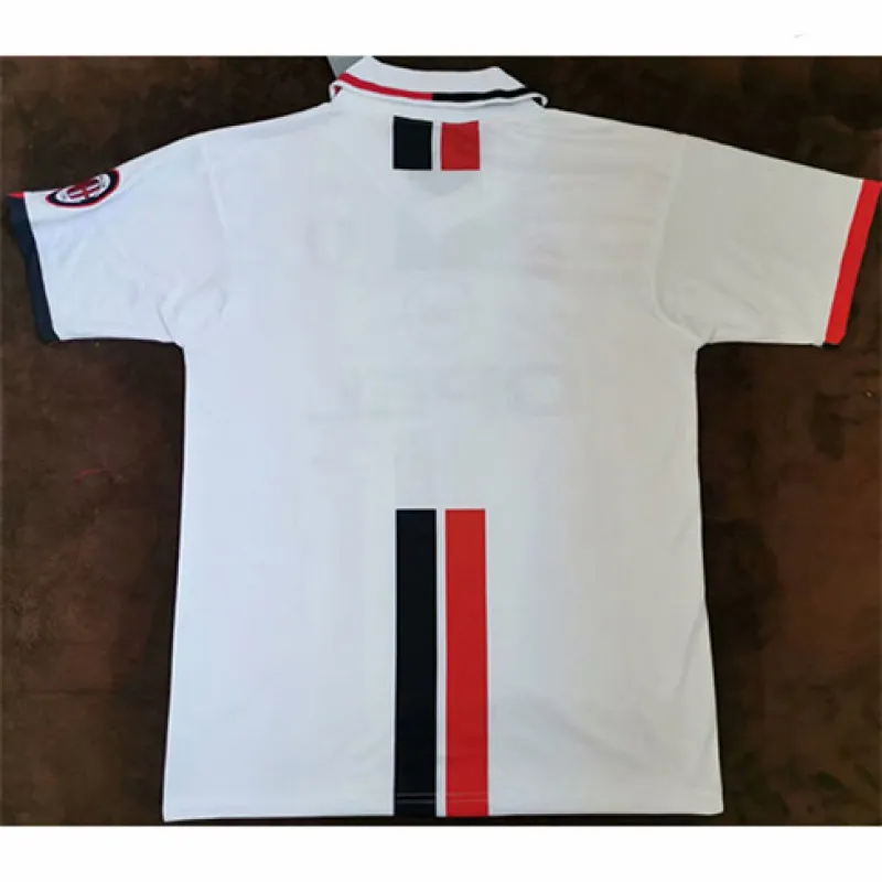 Maglia retro di trasferta dell'AC Milan 1995 - 97 - Bianca