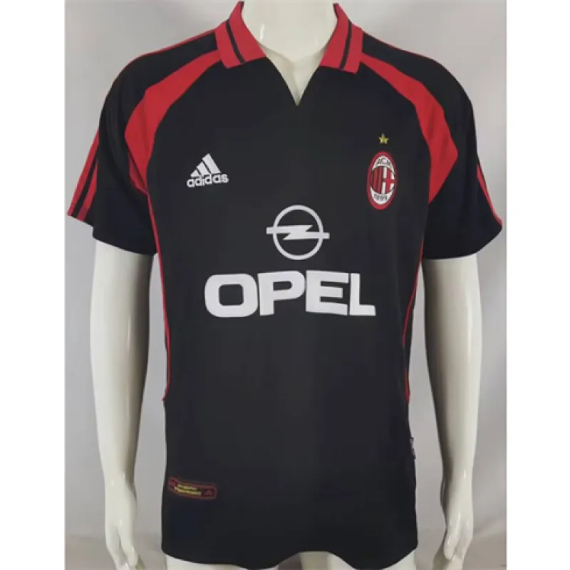 Terza maglia retro dell'AC Milan 2000/01 - Nera
