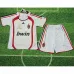 Camiseta retro de visita para niños del AC Milan 2006/07 - Blanca