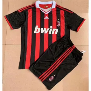 Camiseta retro de local para niños del AC Milan 2009/10 - Roja