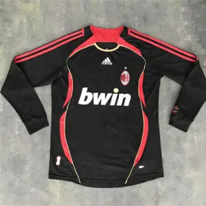 Maglia retro terza a maniche lunghe dell'AC Milan 2006 - Nera