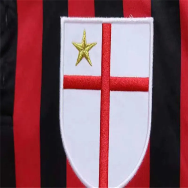 AC Milan 1999/20 Centennial Memorial Retro Long - Sleeve Jersey - Red