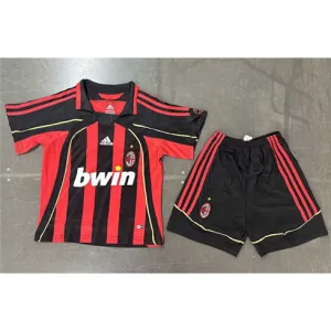 Camiseta retro de casa para niños del AC Milan 2007/08 - Roja