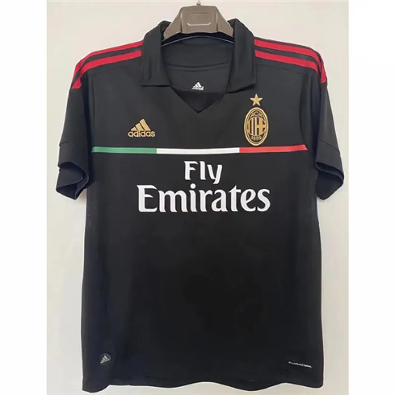 AC Milan 2011/12 Drittes Retro - Trikot - Schwarz
