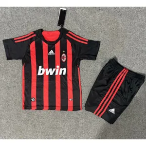 Camiseta retro de casa para niños del AC Milan 2008/09 - Roja