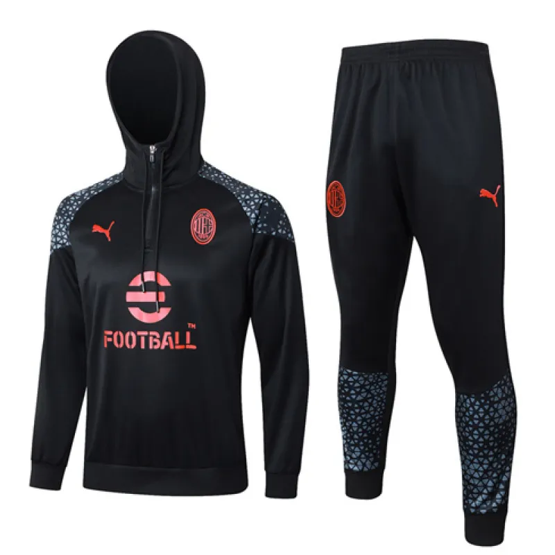 AC Milan 2024/25 Hooded Sportswear - Black