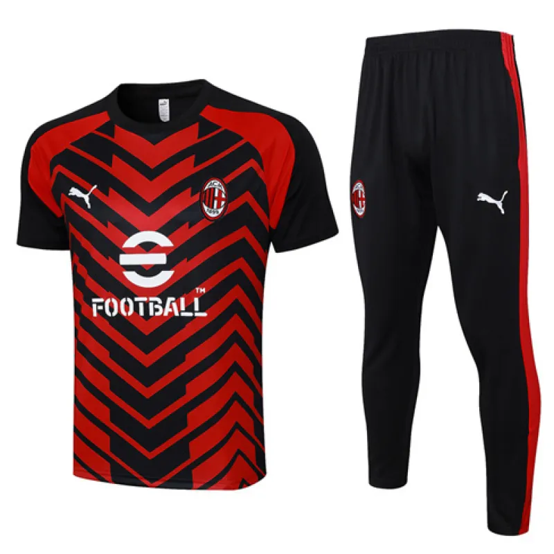 Camiseta Polo + Pantalones de entrenamiento del AC Milan 2024/25 - Rojo