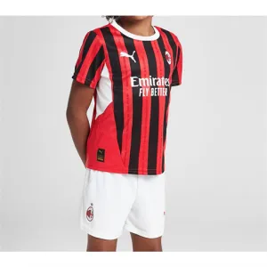Maglia di casa per bambini dell'AC Milan 2024/25 - rossa