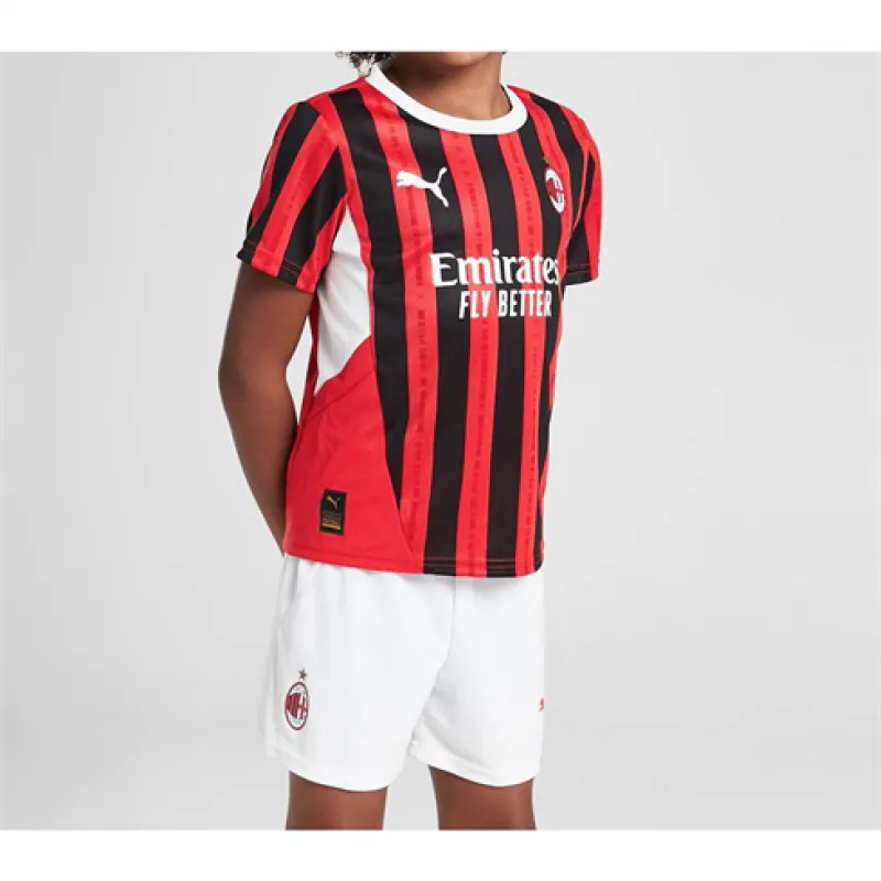 Maglia di casa per bambini dell'AC Milan 2024/25 - rossa