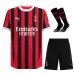AC Milan 2024/25 Home Kids' Jersey Set - Black