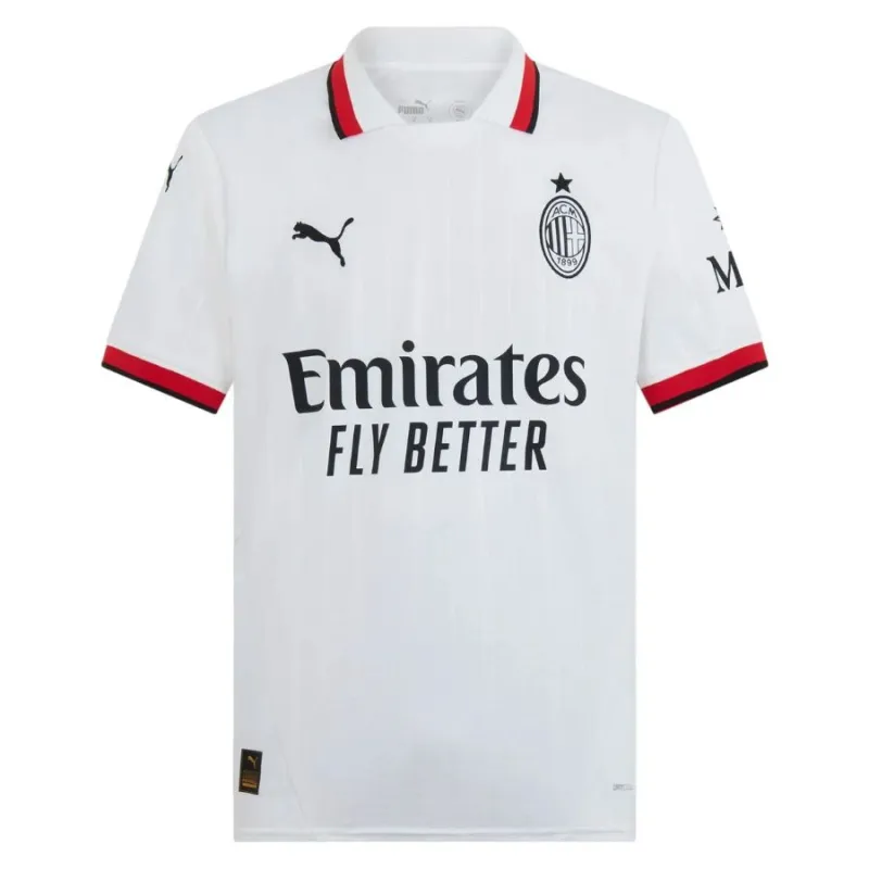 AC Milan 2024/25 Traje de camiseta infantil de fuera - Blanco