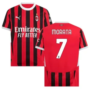Maglia di casa AC Milan 2024/25 di Morata - Rossa
