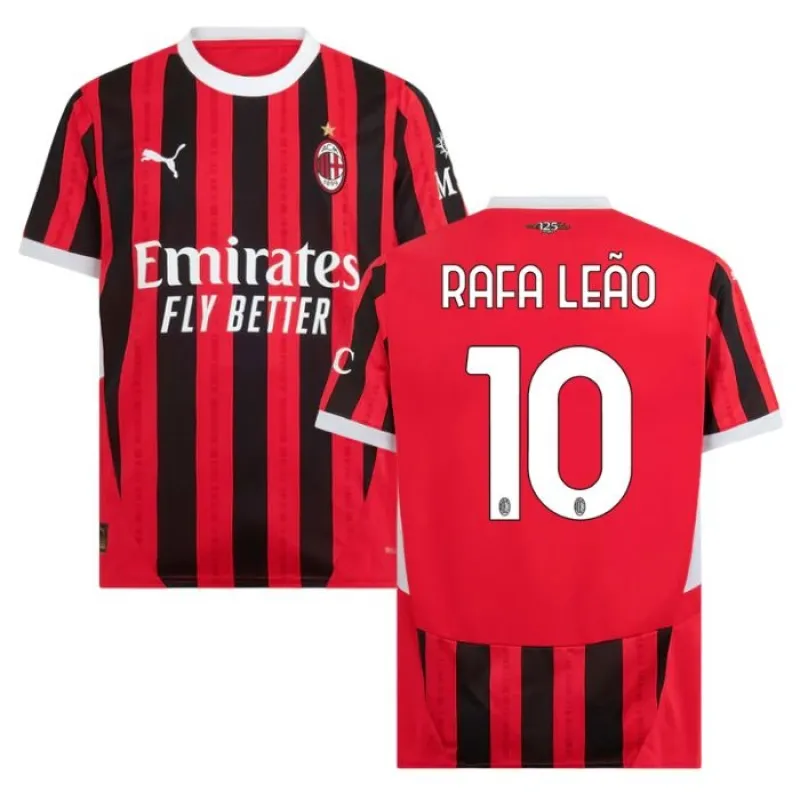 Rafael Leão AC Milan 2024/25 Home Jersey - Red