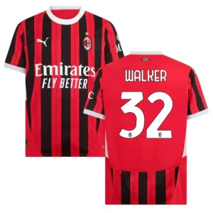La maglia di casa AC Milan 2024/25 di Walker - Rossa