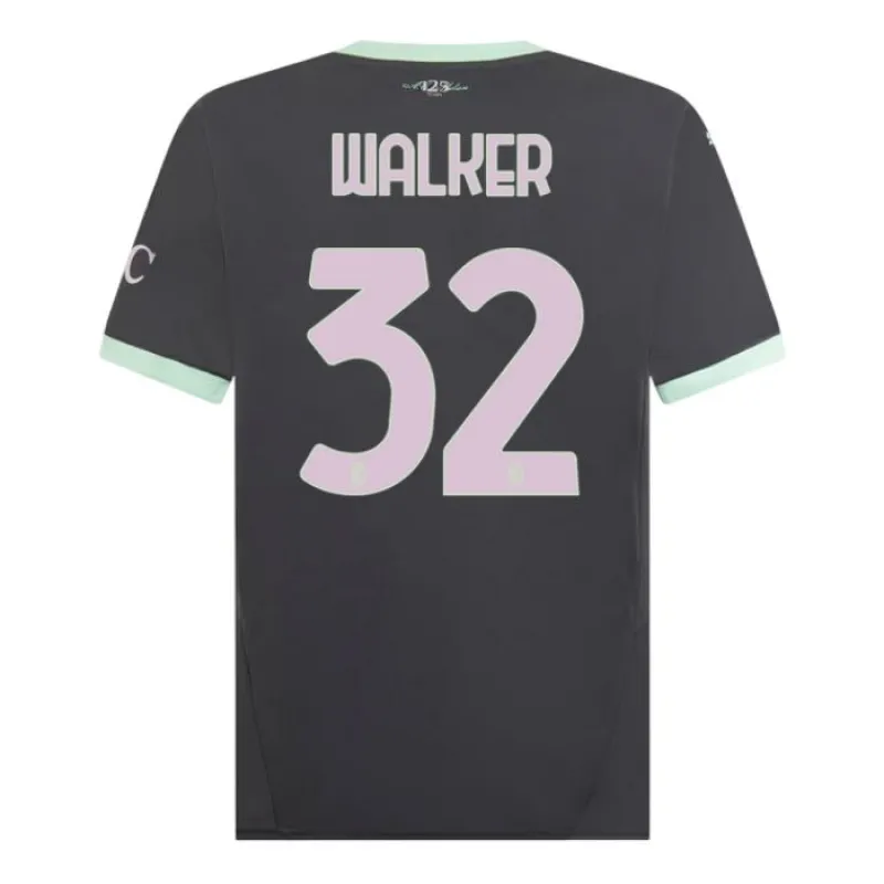 La terza maglia d'AC Milan 2024/25 di Walker - Grigio carbone