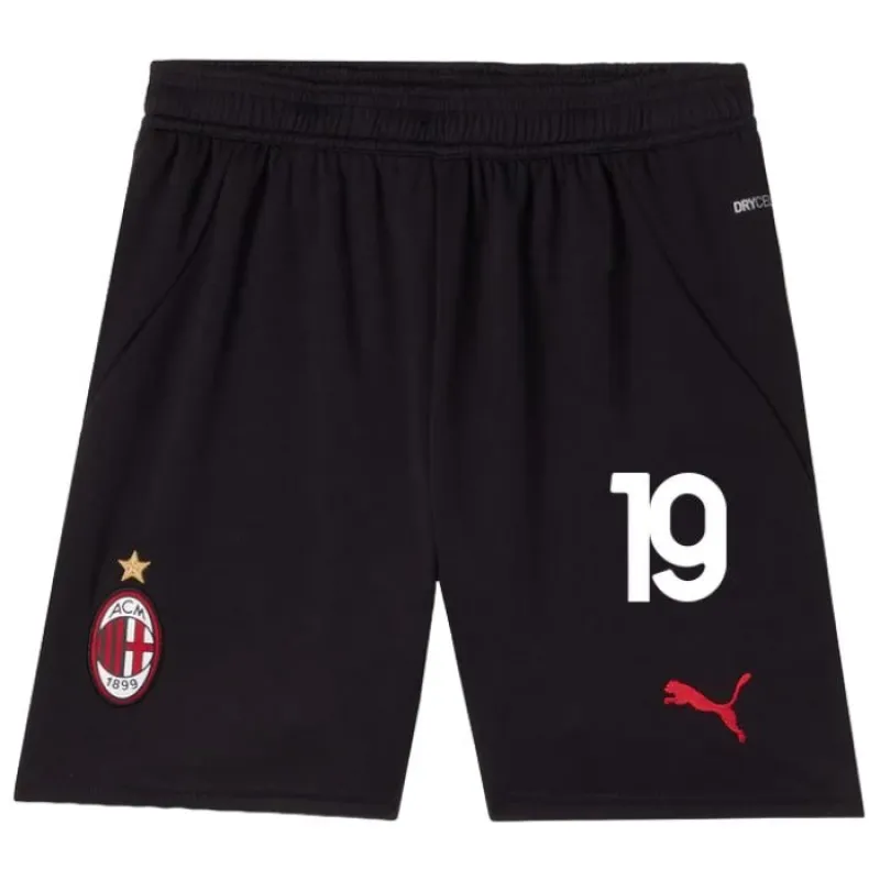 Moratas AC Milan 2024/25 Heim-Kinder-Jersey-Set - Schwarz